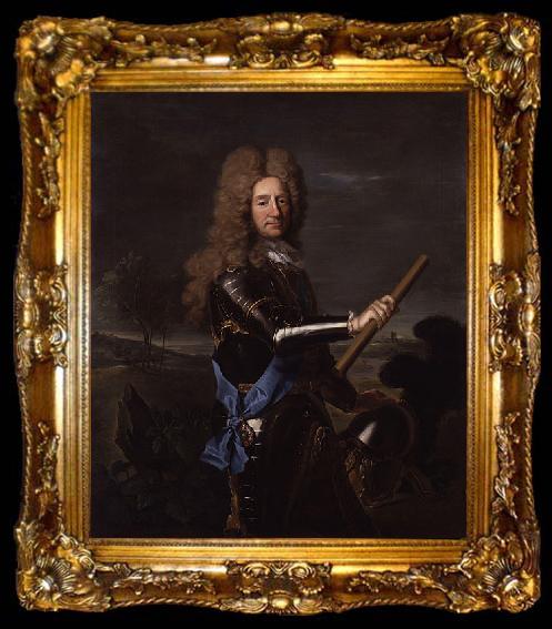 framed  Hyacinthe Rigaud Portrait of William Bentinck, ta009-2